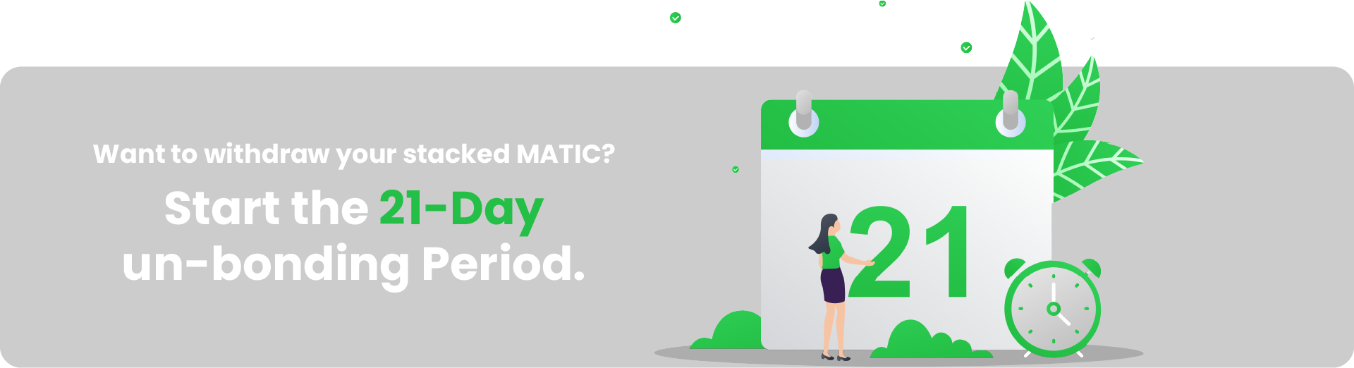 How long are my Matic  tokens locked for when staking?